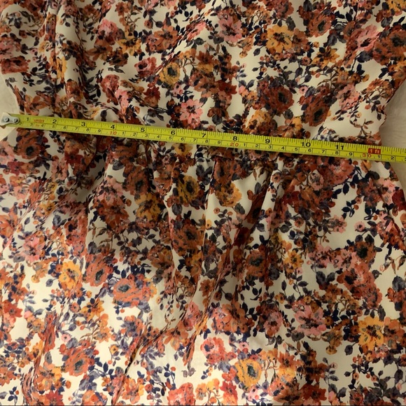 Floral Colorful Summer Mini Dress with belt - Picture 7 of 16